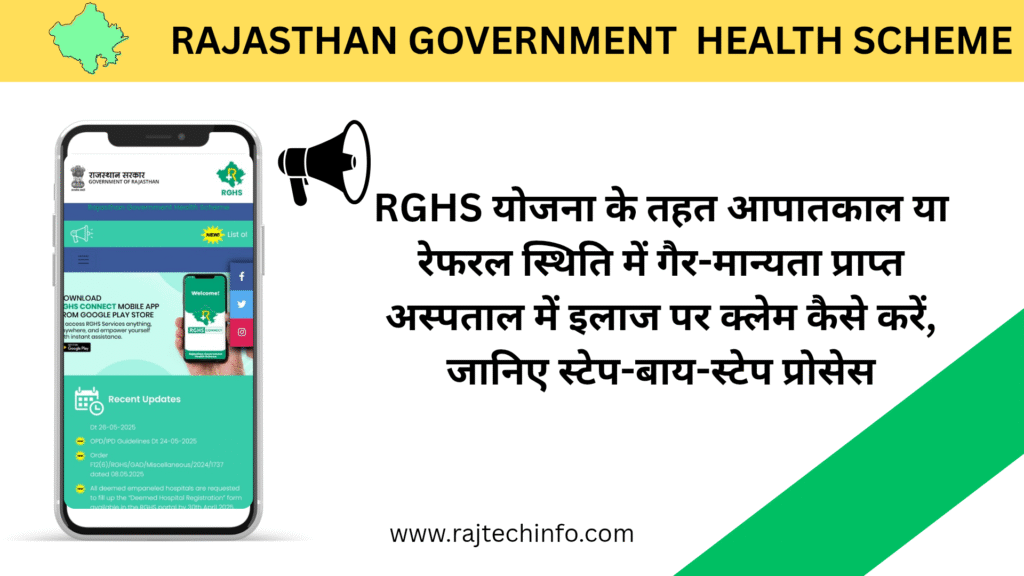 RGHS non empanelled hospital claim process