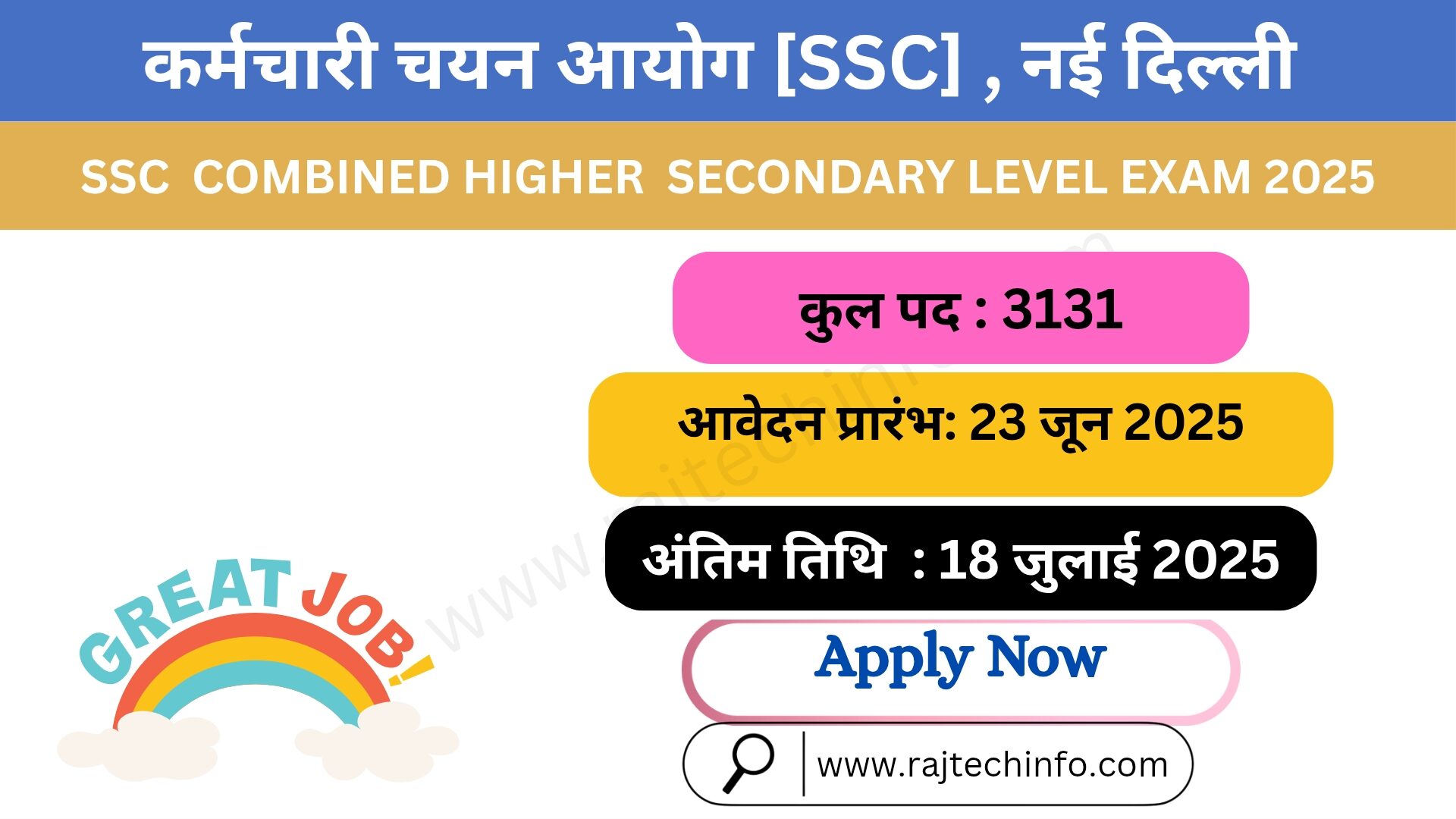 SSC CHSL RECRUITMENT 2025