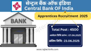 Central Bank of India Apprenticeship 2025: आवेदन शुरू